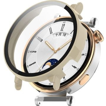 GS 2u1 futrola + kaljeno staklo za Huawei Watch GT 4 41mm, bež