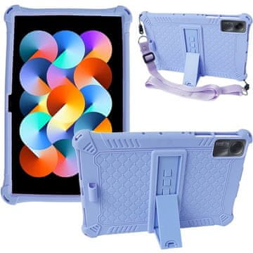 GS Futrola za Xiaomi Redmi Pad SE 11", oklopljena sa stalkom i remenom, ljubičasta