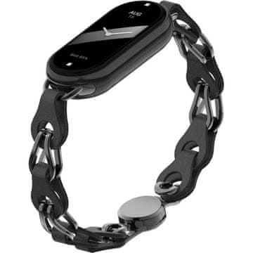 GS Ženska narukvica za Xiaomi Smart Band 10 / 9 / 8, crna