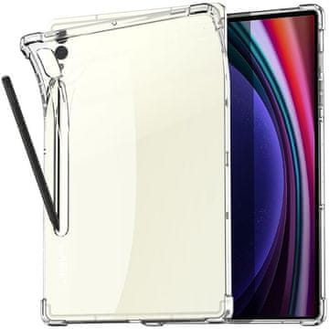GS Futrola za Samsung Galaxy Tab S9 FE+ Plus, s držačem za olovku, silikonska, prozirna