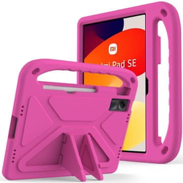 GS Dječja futrola za Xiaomi Redmi Pad SE 11", dječja s ručkom, roza