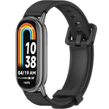 GS Silikonska narukvica za Xiaomi Smart Band 10 / 9 / 8, crna
