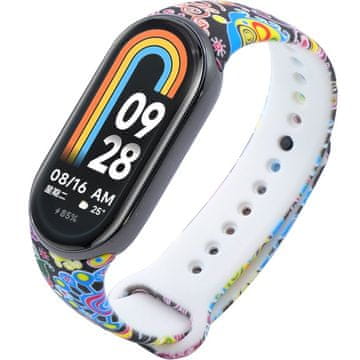 GS Silikonski remen za Xiaomi Smart Band 10 / 9 / 8, šareni uzorci