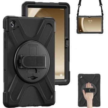 GS Futrola za Samsung Galaxy Tab A9+ X210 / X215 / X216B, oklopljena, rotirajuća za 360 stupnjeva, crna