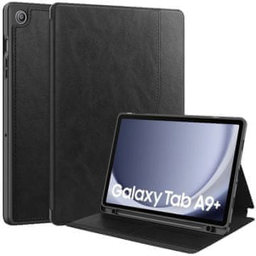 GS Futrola za Samsung Galaxy Tab A9+, utor za posjetnice i olovku, crna