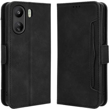 GS Preklopna futrola za Xiaomi Redmi 13C / Poco C65, utor za karticu, crna