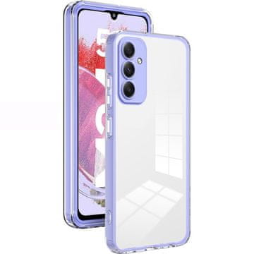 GS Futrola za Samsung Galaxy M34 5G Fusion Hybrid, prozirna/ljubičasta