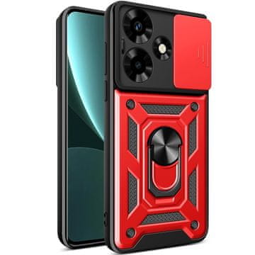 GS Oklopna futrola za Infinix Hot 30, CamShield Slide, crvena