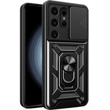 Overboard Oklopna futrola za Samsung Galaxy S24 Ultra, CamShield Slide, crna