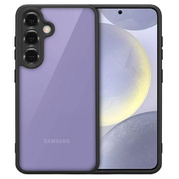 GS Samsung Galaxy S24+ Plus Fusion Hybrid maskica sa zaštitom za kameru, prozirna/crna