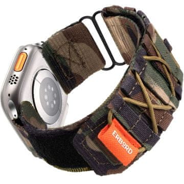 Overboard Runner najlonski remen za Apple Watch 1/2/3/4/5/6/7/8/9/10/11/SE Ultra 1/2/3 42/44/45/46/49mm, kamuflaža