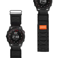 Overboard Runner Quickfit najlonski remen za Garmin Fenix 5/6/6 PRO/7 Forerunner 965/955/945, crni