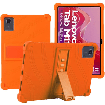 GS Silikonska maskica za Lenovo Tab M11, Impact, oklopljena, narančasta