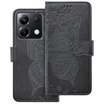 GS Preklopna futrola za Xiaomi Poco X6 5G, leptir, crna
