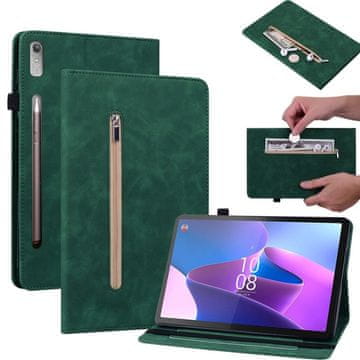 GS Futrola za Lenovo Tab P11 Pro Gen 2 TB132FU TB132XU 11.2", utor za novčanik s olovkom, zelena