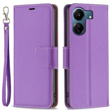 GS Preklopna futrola za Xiaomi Redmi 13C / Poco C65, novčanik od liči kože, ljubičasta