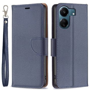 GS Preklopna futrola za Xiaomi Redmi 13C / Poco C65, novčanik od liči kože, tamnoplava