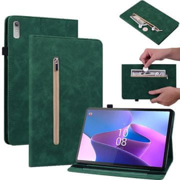 GS Futrola za Lenovo Tab P11 Gen 2 TB350FU TB350XU 11.5", utor za novčanik s olovkom, zelena