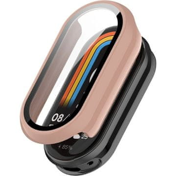 GS 2u1 futrola + kaljeno staklo za Xiaomi Smart Band 9/8, roza