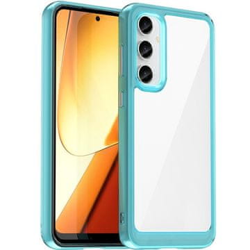 GS Fusion hibridna maskica za Samsung Galaxy S23 FE, prozirna / plava