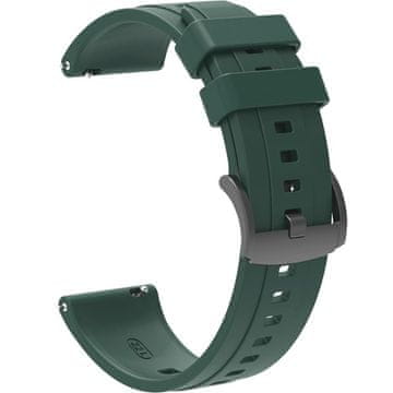 GS Univerzalni silikonski remen 22 mm, tamnozelene boje