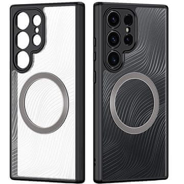 Dux Ducis DuxDucis maskica za Samsung Galaxy S24 Ultra, Aimo maskica, otporna na MagSafe, prozirna/crna