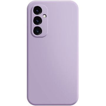 GS Futrola za Samsung Galaxy A15, Silikonska Lite, ljubičasta + 9H staklo