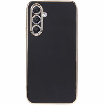 GS Futrola za Samsung Galaxy A15, Glamour CamShield, crna + 9H staklo