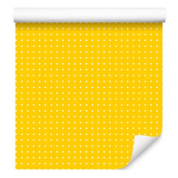 Tapeta sa žutim točkicama, suptilni detalji za dnevni boravak i spavaću sobu 50x1000 cm