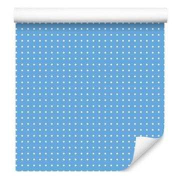 Tapeta s azurnim točkicama, azurna pozadina za dnevni boravak i spavaću sobu 50x1000 cm