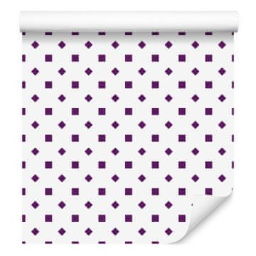 Tapeta s točkicama svijetlo siva i bijela, bijela pozadina 50x1000 cm