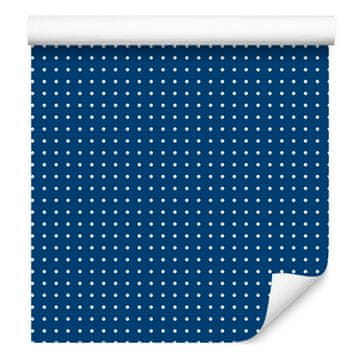 Tapeta Točkice plave, donji dio plava za dnevni boravak i spavaću sobu 50x1000 cm
