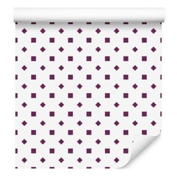 Tapeta s točkicama, svijetlosiva, bijela pozadina, za dnevni boravak i spavaću sobu, 50x1000 cm