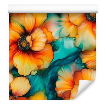 Tapeta u tirkiznoj boji za dnevni boravak i spavaću sobu 50x1000 cm