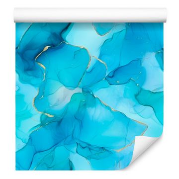 Tapeta tinta tirkizna, celadon, azurna i plava 50x1000 cm