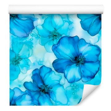 Tapeta s tintom, celadon i tirkizna, za dnevni boravak i spavaću sobu 50x1000 cm