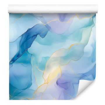 Azurna tapeta za dnevni boravak i spavaću sobu 50x1000 cm