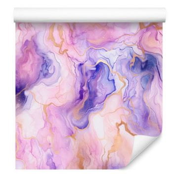 Tapeta tinta lavanda, puderasto ružičasta i ljubičasta 50x1000 cm