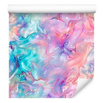 Tapeta tinta lavanda, puderasto ružičasta i plava 50x1000 cm