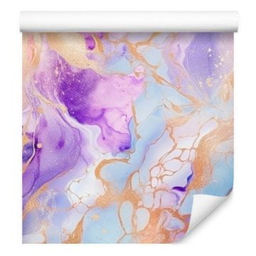 Tapeta s tintom, lavanda, svijetlosiva i ljubičasta 50x1000 cm