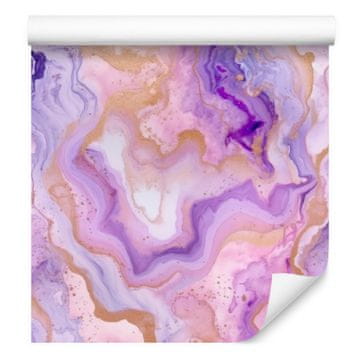 Tapeta tinta lavanda, ljubičasta, puderasto ružičasta i ljubičasta 50x1000 cm
