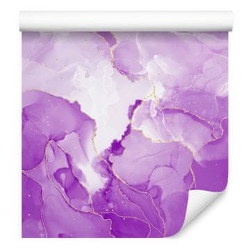 Tapeta s tintom, lavanda, ljubičasta, bijela i svijetlosiva 50x1000 cm