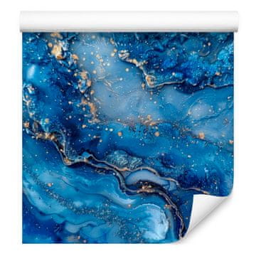 Tapeta u boji tinte i planinske plave za dnevni boravak i spavaću sobu 50x1000 cm