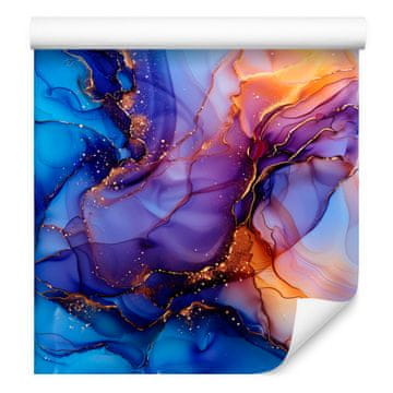 Tapeta u boji tinte plave, ljubičaste, tamnoplave i azurne 50x1000 cm