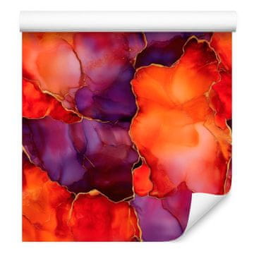 Tapeta boje tinte, crvene, breskve i bordo boje 50x1000 cm