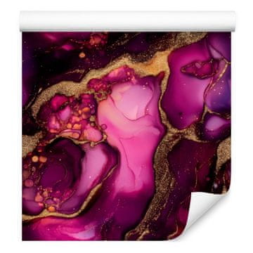 Tapeta s tintom bordo, ljubičasta, bordo i šljiva 50x1000 cm