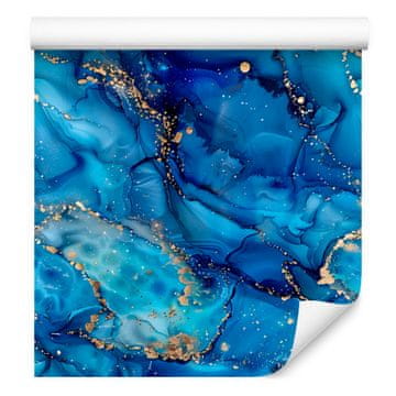 Tapeta tinta plava, mornarsko plava, tirkizna i azurna 50x1000 cm