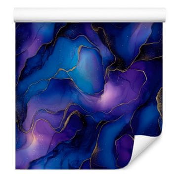 Tapeta tinta plava, tamnoplava, ljubičasta i indigo 50x1000 cm