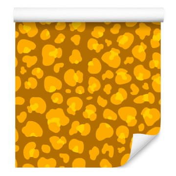 Žuta kožna tapeta zlatno-žuta za dnevni boravak i spavaću sobu 50x1000 cm