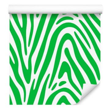 Zelene i mint zebraste pruge u boji tapete za dnevni boravak i spavaću sobu 50x1000 cm